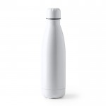 Botella de acero inoxidable para sublimación 700ml color blanco primera vista de uso