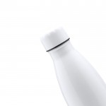Botella de acero inoxidable para sublimación 700ml color blanco vista detalle 2