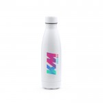 Botella de acero inoxidable para sublimación 700ml color blanco vista detalle 5