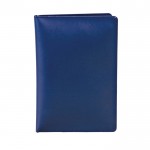 Cartera portadocumentos con 2 separadores e interior transparente color azul marino