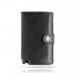 Cartera de cuero sintético con tarjetero automático con RFID color negro vista 11
