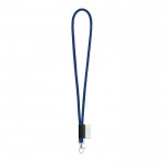 Lanyard personalizado tubular color azul