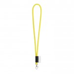 Lanyard personalizado tubular color amarillo