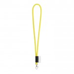 Lanyard personalizado tubular color amarillo