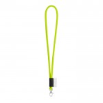 Lanyard personalizado tubular color lima