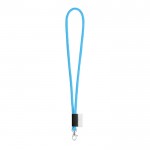 Lanyard personalizado tubular color azul