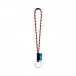 Lanyards impresos de forma tubular color naranja