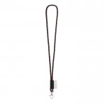 Lanyard cilíndrico de color oscuro naranja