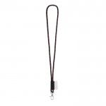 Lanyard cilíndrico de color oscuro naranja