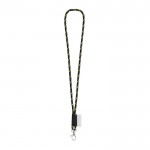 Lanyard cilíndrico de color oscuro amarillo