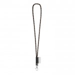 Lanyard cilíndrico de color oscuro naranja