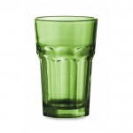 Vaso de cristal de colores de color verde