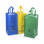 Set de reciclaje con bolsas laminadas color multicolor tercera vista
