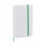 Libreta pequeña blanca A6 personalizable color verde