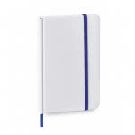 Libreta pequeña blanca A6 personalizable color azul