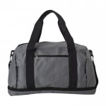 Bolsa de deporte de poliéster con compartimiento para zapatos color negro primera vista