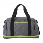 Bolsa de deporte de poliéster con compartimiento para zapatos color verde cuarta vista