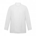 Chaqueta laboral para cocina de manga larga de poliéster 150 g/m2 Roly Dabiz color blanco segunda vista
