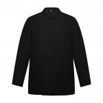 Chaqueta laboral para cocina de manga larga de poliéster 150 g/m2 Roly Dabiz color negro segunda vista