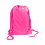 Mochilas saco de cuerdas gruesas color fucsia primera vista