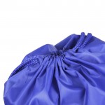Mochilas saco de cuerdas gruesas color azul segunda vista
