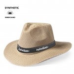 Sombrero estilo cowboy de material sintético con cinta personalizable
