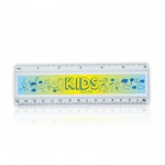 Regla infantil transparente con una cara personalizable 30cm color transparente