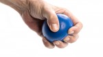 Pelota antiestrés de PU brillante en varios colores para personalizar color azul tercera vista