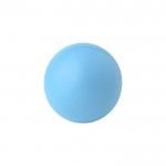 Pelota antiestrés de PU brillante en varios colores para personalizar color azul claro primera vista