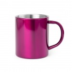 Tazas metálicas personalizadas color rosa