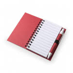Cuaderno de bolsillo con bolígrafo