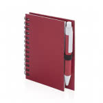 Bloc de notas B7 personalizable color rojo