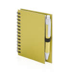 Bloc de notas B7 personalizable color amarillo