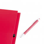 Libreta con bolígrafo personalizable