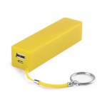 Batería externa personalizable de 2200mAh color amarillo