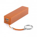 Batería externa personalizable de 2200mAh color naranja