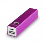 Batería externa personalizable en color lila