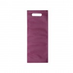 Bolsa non-woven para botella de vino color burdeos