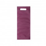 Bolsa non-woven para botella de vino color burdeos