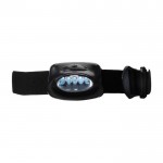 Linterna frontal de plástico con 5 LED y 3 posiciones de ajuste color negro primera vista