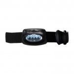 Linterna frontal de plástico con 5 LED y 3 posiciones de ajuste color negro primera vista