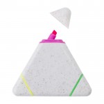 Marcador triangular de paja de trigo con 3 colores distintos color multicolor primera vista