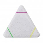 Marcador triangular de paja de trigo con 3 colores distintos color multicolor tercera vista