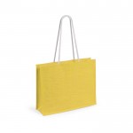 Bolsa de yute en color color amarillo