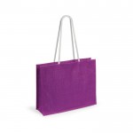 Bolsa de yute en color color fucsia