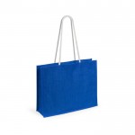 Bolsa de yute en color color azul