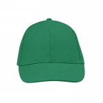 Gorra de 6 paneles de algodón peinado con cierre de velcro segunda vista