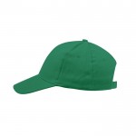 Gorra de 6 paneles de algodón peinado con cierre de velcro tercera vista