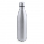 Botella térmica de acero inoxidable reciclado plateada brillante 850ml color plateado primera vista