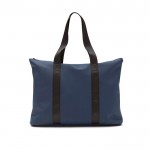 Bolso ligero de PU con cierre de cremallera color azul